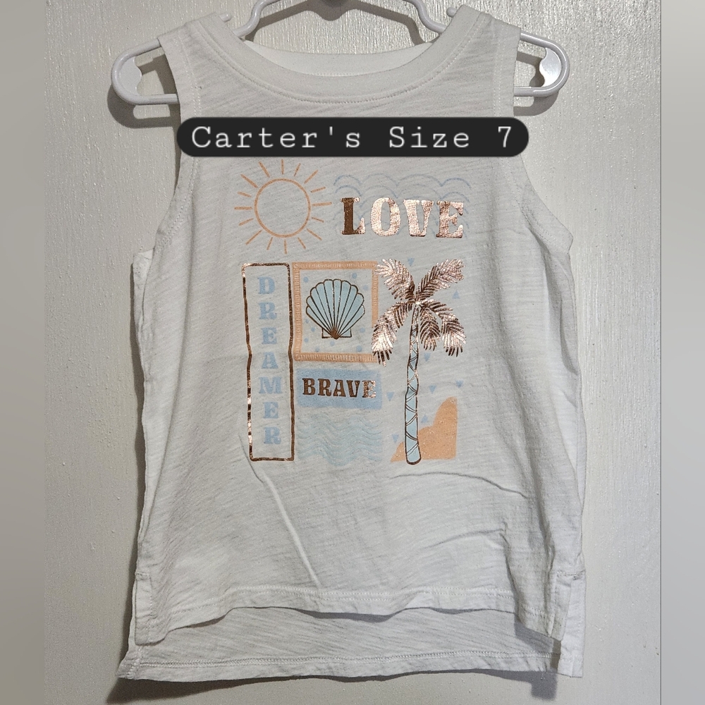 Carter's Size 7 Tank Top (Girls)